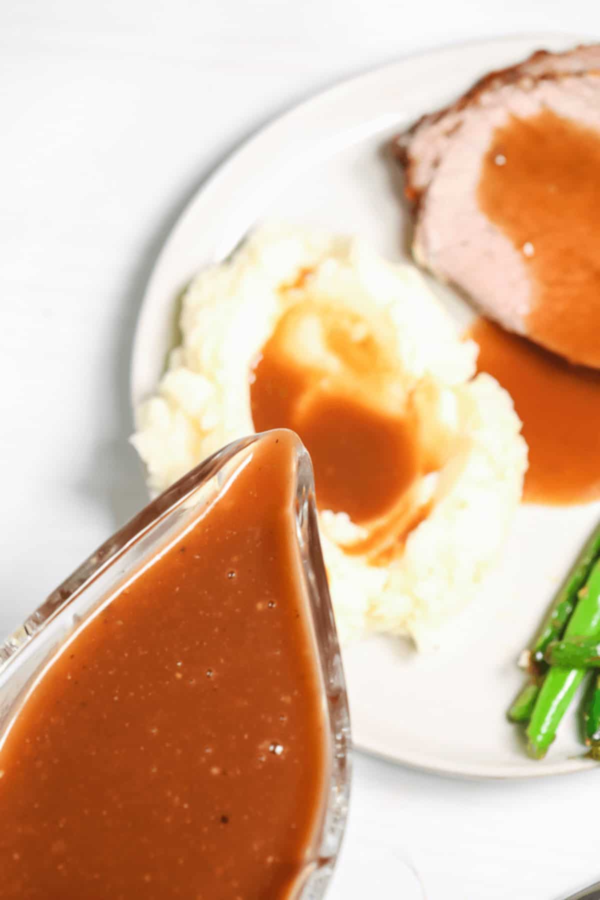 A complete meal in top shot.