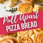 Mozzarella Thyme Pull Apart Pizza Bread
