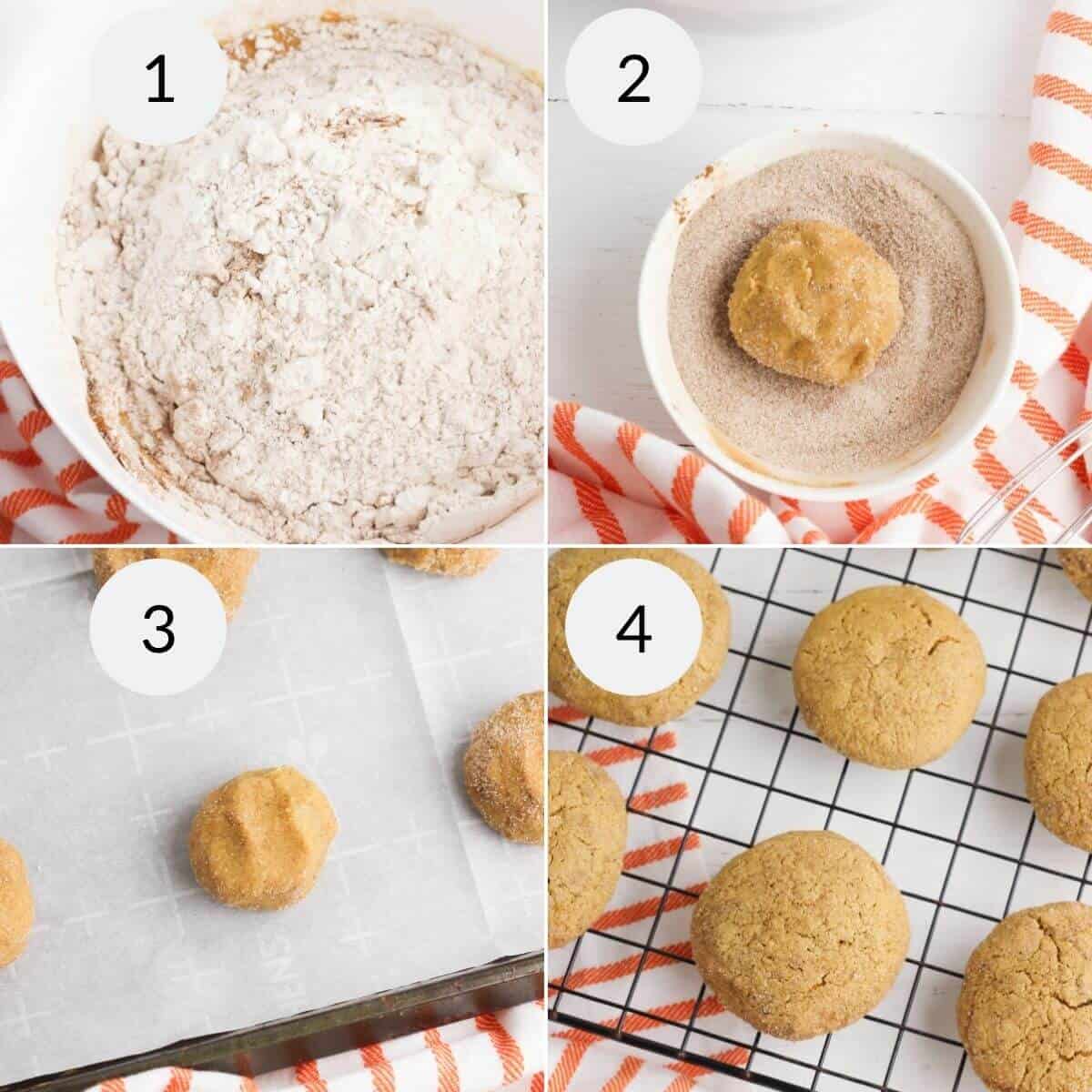 Steps for making and cooling the dessert.