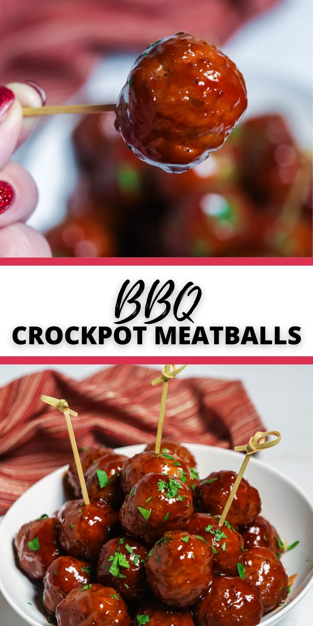 BBQ Crockpot Meatballs {3 Ingredients!} | It Is a Keeper