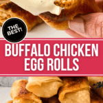 Try our delicious Buffalo chicken egg rolls for a spicy and satisfying appetizer option.
