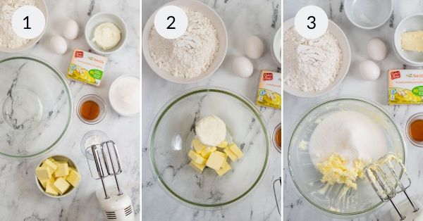 step by step process for making this thumbprint cookie recipe