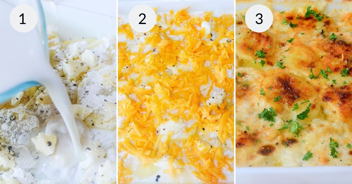 process for making Au Gratin Potatoes with Gruyere