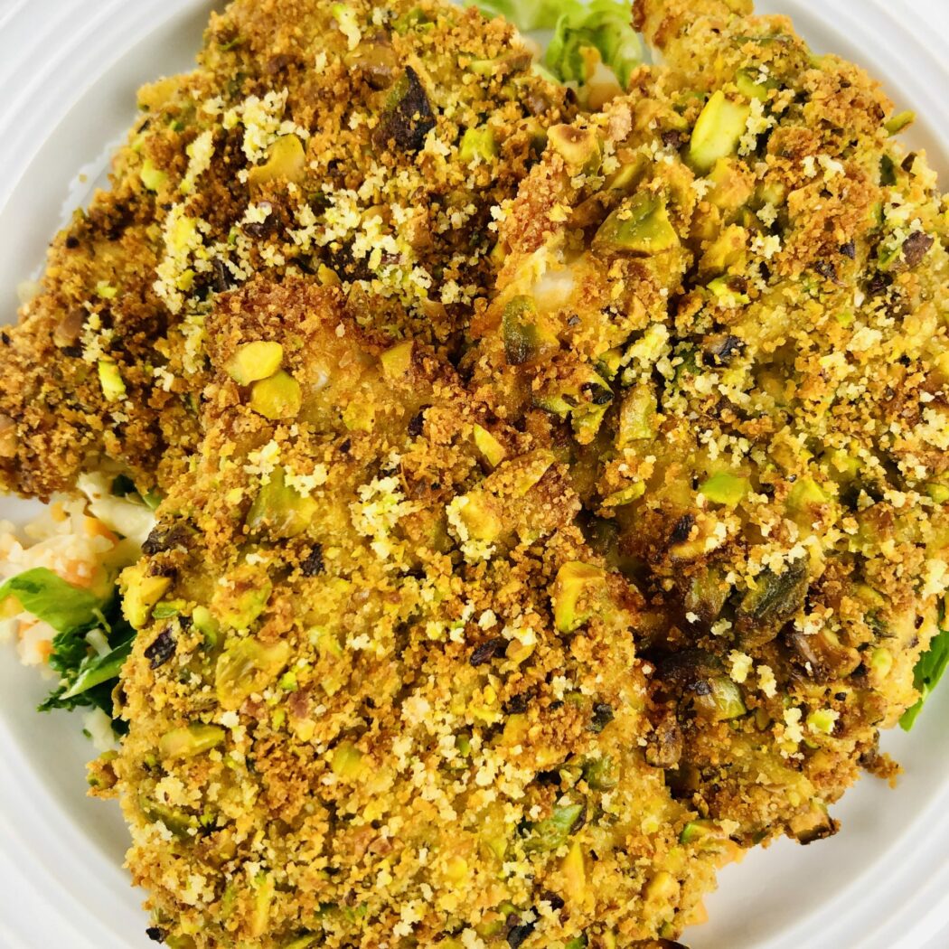 Air Fryer Pistachio Crusted Fish