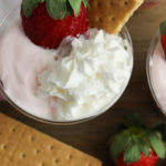 Close up of the Strawberry Pudding Parfaits.
