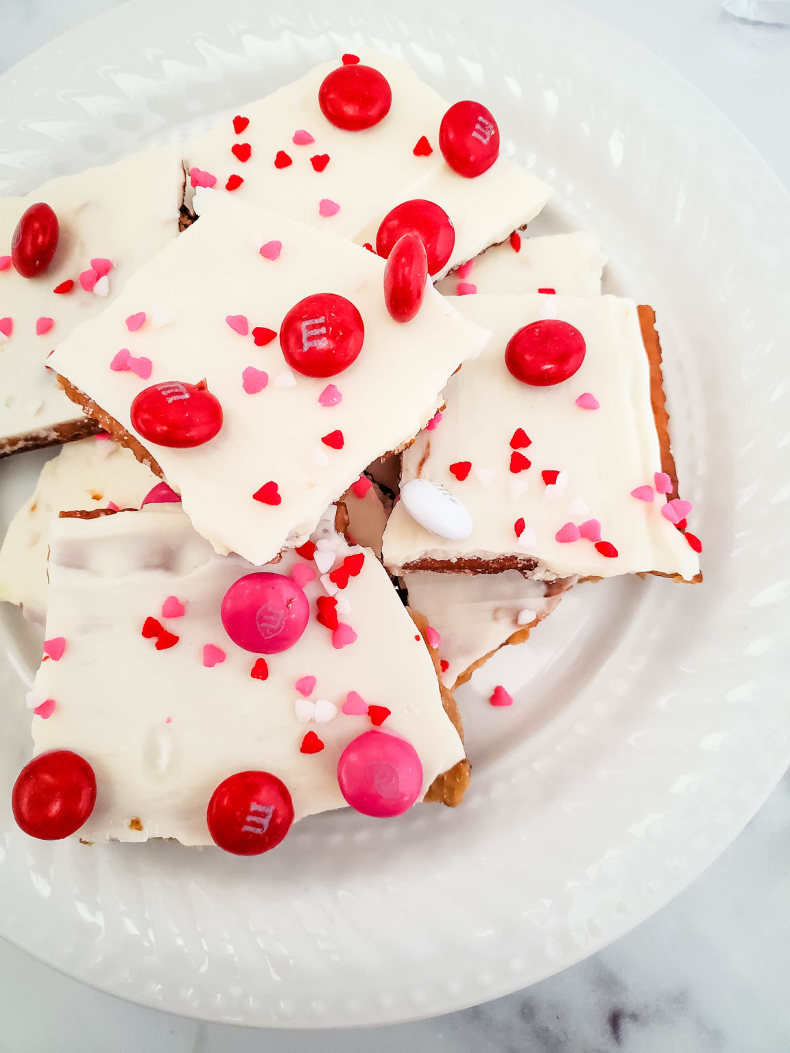 Valentine Chocolate Cracker Bark