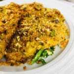A plate of the finished meal.