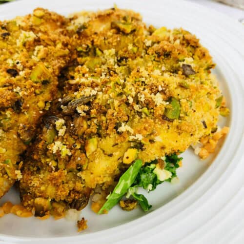 A plate of the finished meal.