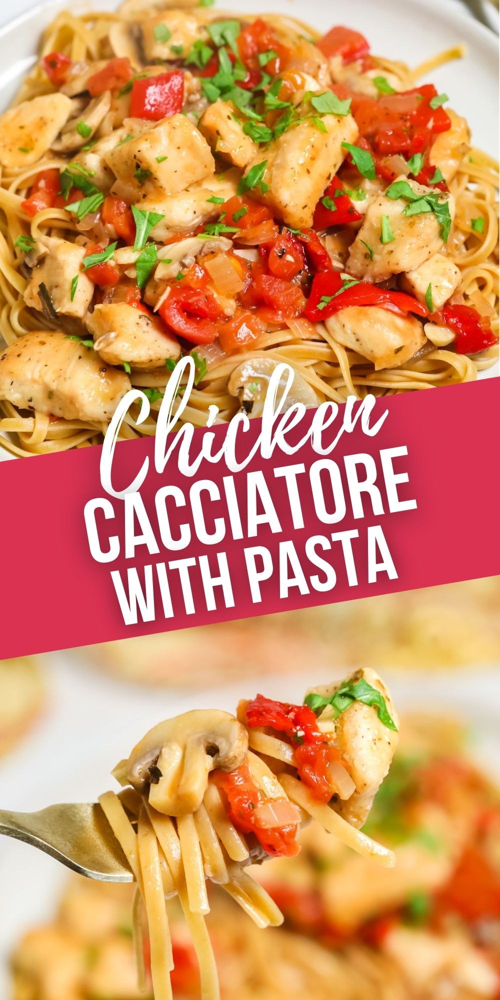 Chicken Cacciatore with Pasta {30 Minutes} | It Is A Keeper