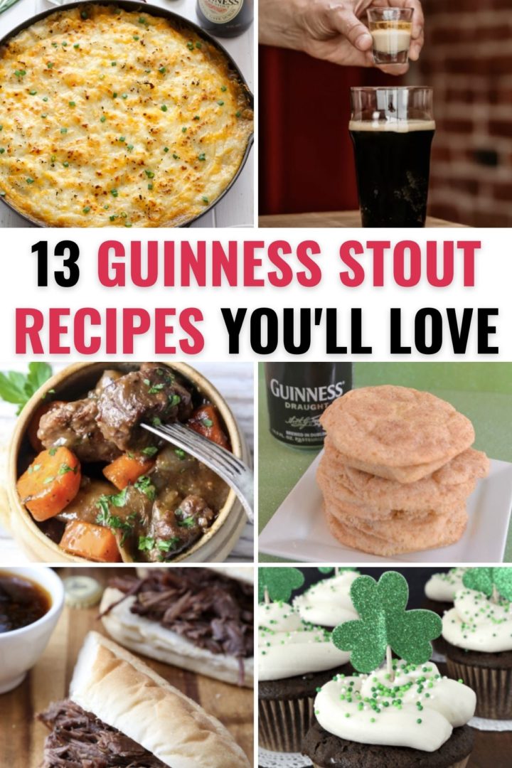 A collection of recipes with Guinness