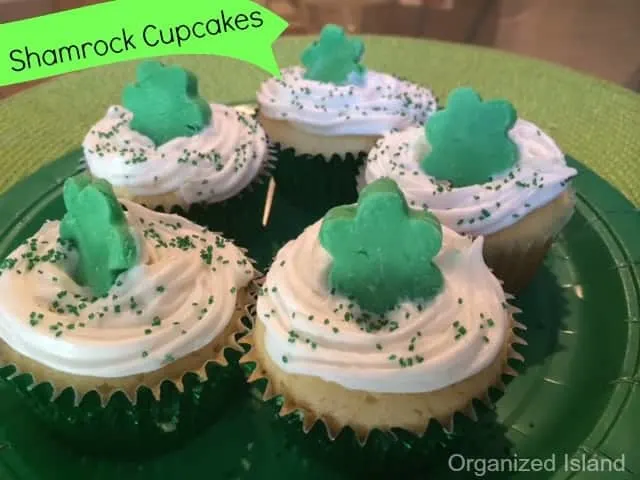 Decorate Shamrock cupcakes for any party.