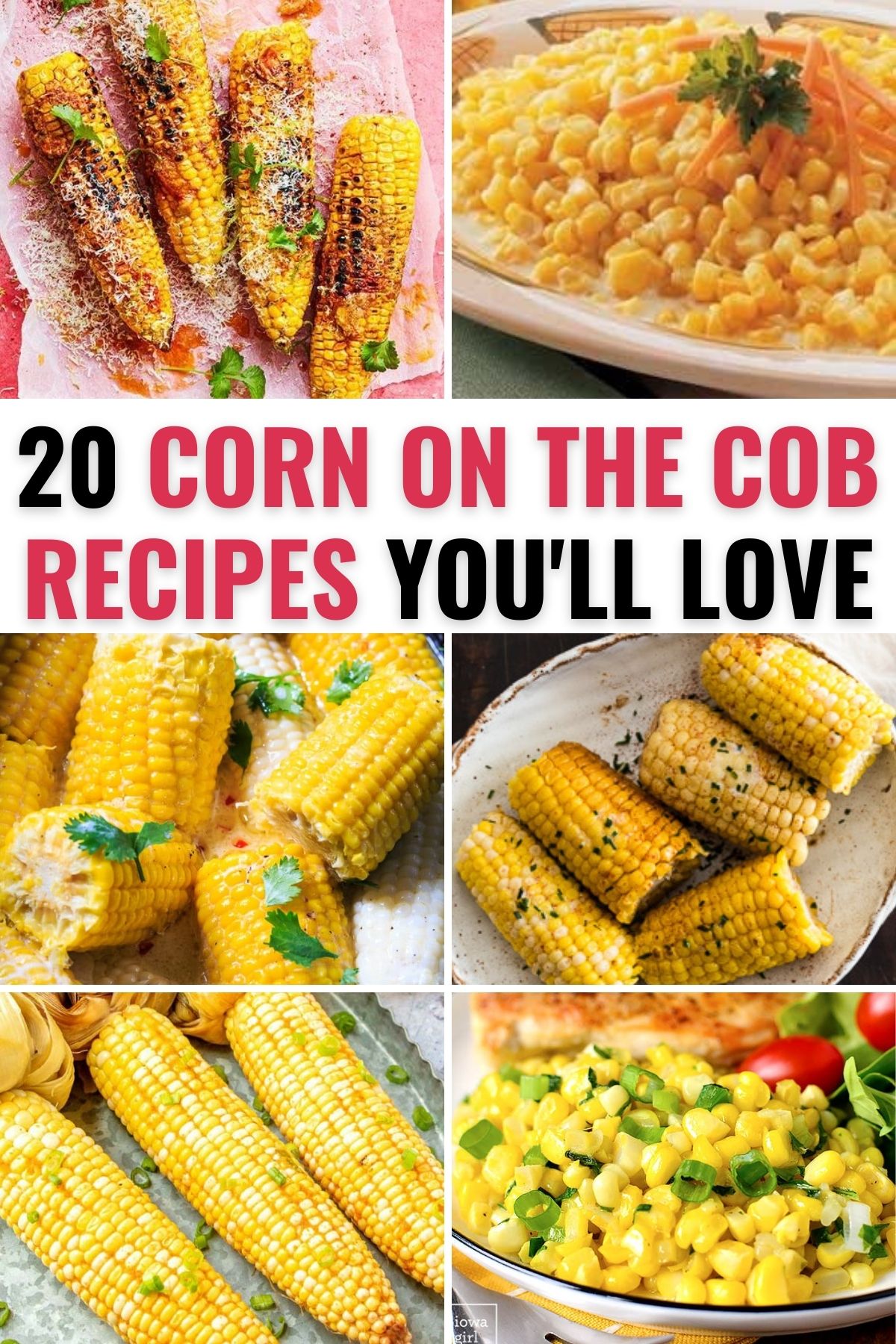 A collection of buttered corn on the cob recipes