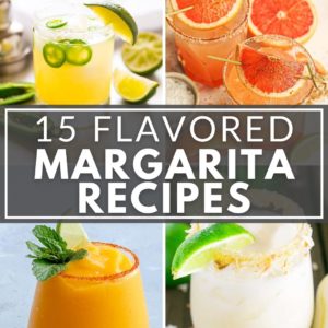 A collection of flavored margarita recipes.