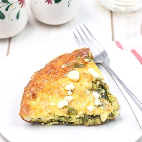 Frittata with Spinach and Feta - WEBSTORY COVER