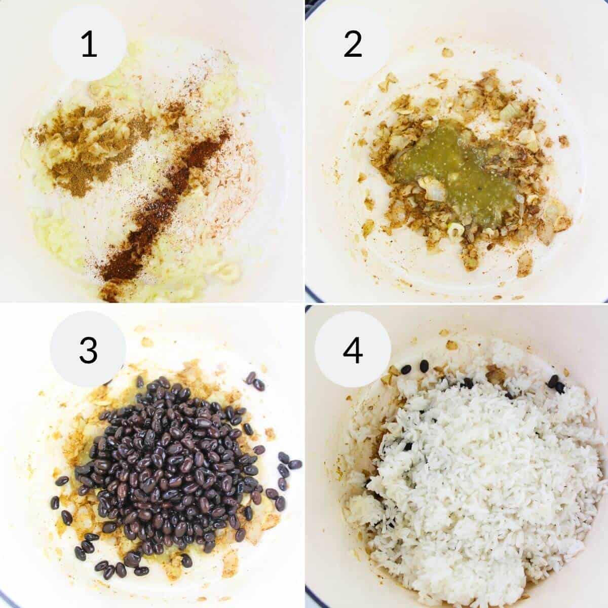 preparing the filling.