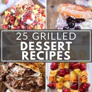 A collection of desserts on a grill recipes