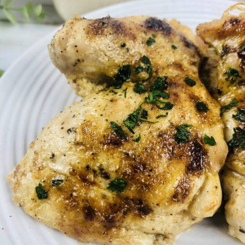 Oven Baked Chicken with White BBQ Sauce