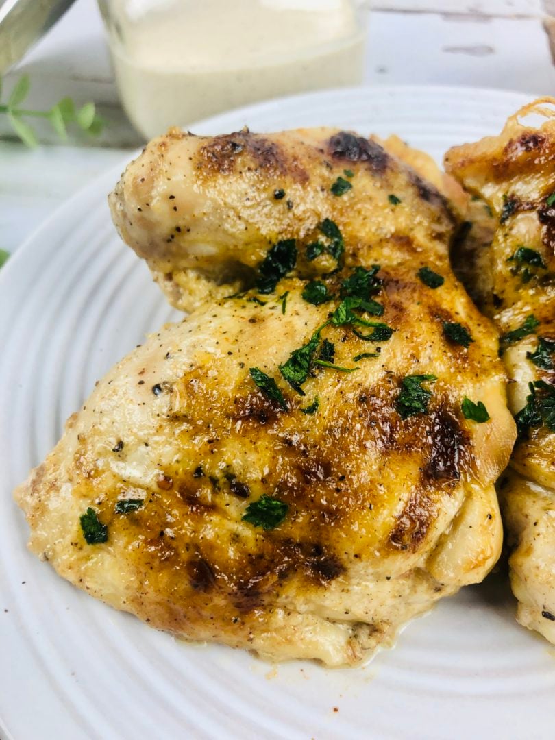 Oven Baked Chicken with White BBQ Sauce