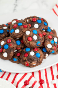 Patriotic Brownies Mix Cookies