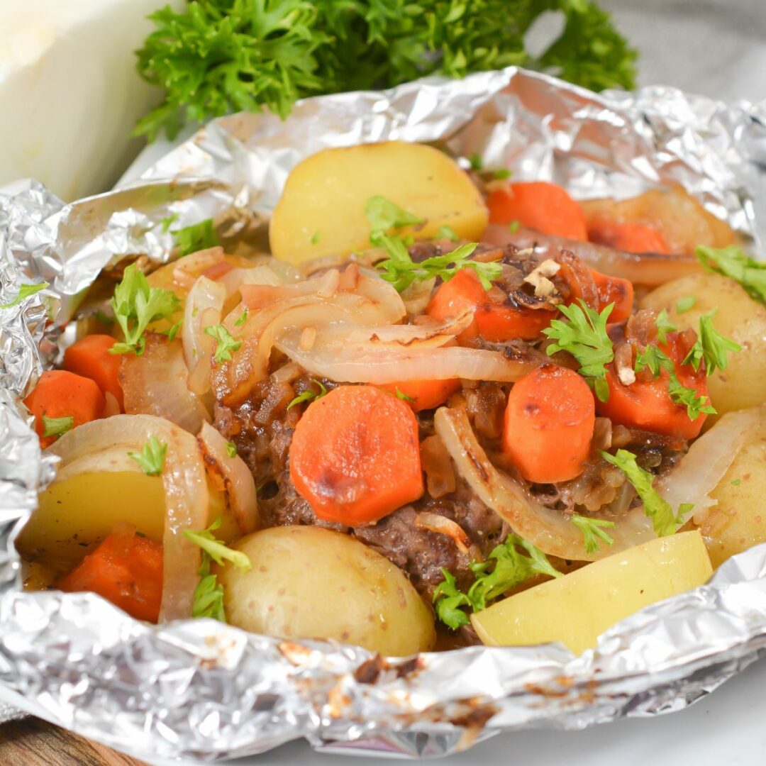 Beef and Vegetable Hobo Dinners