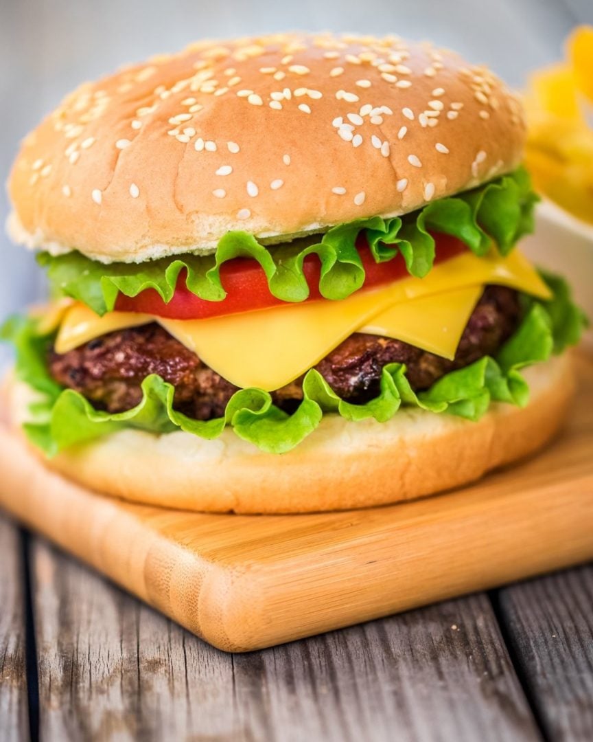 Best Seasoned Burgers in a finished burger.