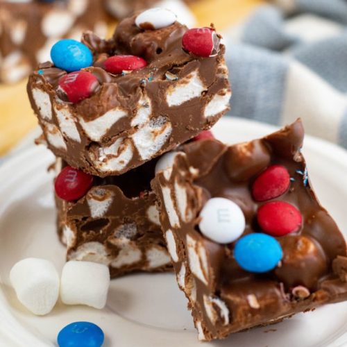 Chocolate Peanut Butter Marshmallow Squares - WEBSTORY COVER