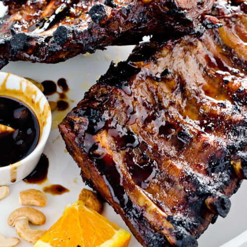 Grilled Pork Ribs with Ponzu Sauce