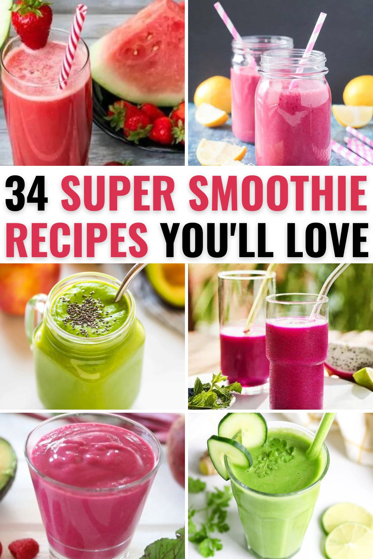 A collection of super smoothie recipes