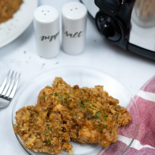 crock pot chicken and stuffing casserole - WEBSTORY COVER