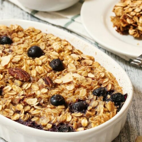 Blueberry Baked Oats without Banana - WEBSTORY COVER