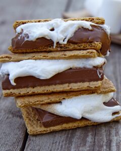 Stacked Camping Smores {Grilled}.