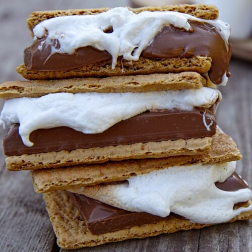 Stacked Camping Smores {Grilled}.