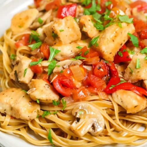 Chicken Cacciatore with Pasta - WEBSTORY COVER
