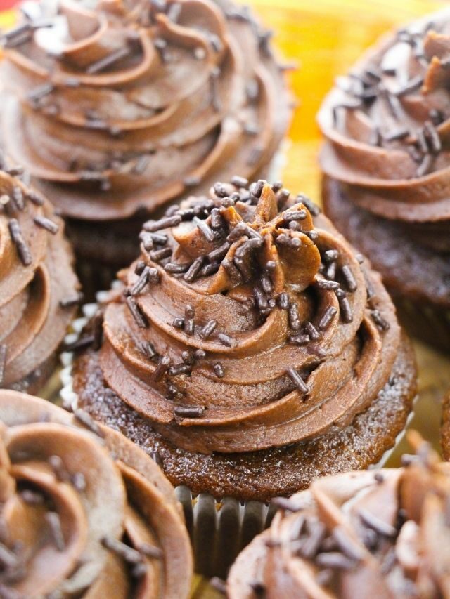 CHOCOLATE FROSTED CUPCAKES