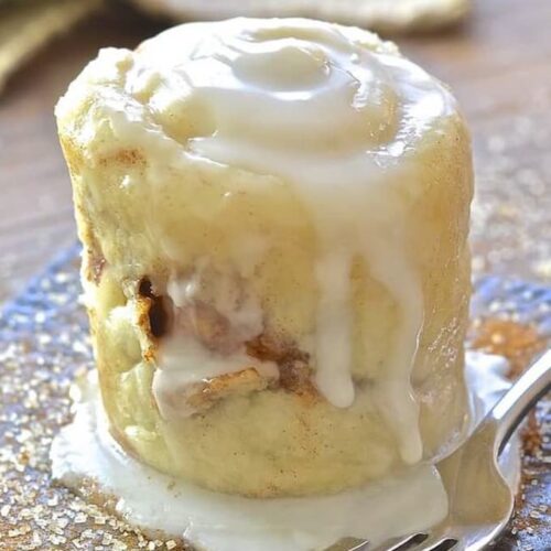 A Cinnamon Roll with icing