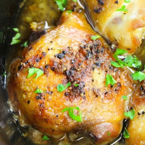 Crock Pot Garlic Brown Sugar Chicken - WEBSTORY COVER