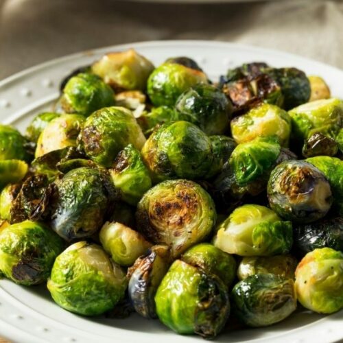 Garlic Parmesan Brussel Sprouts - WEBSTORY COVER