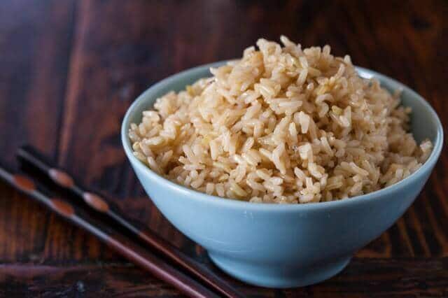 A bowl of brown rice