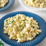 A close up on the Instant Pot Macaroni and Cheese.