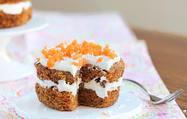 A mini microwave carrot cake