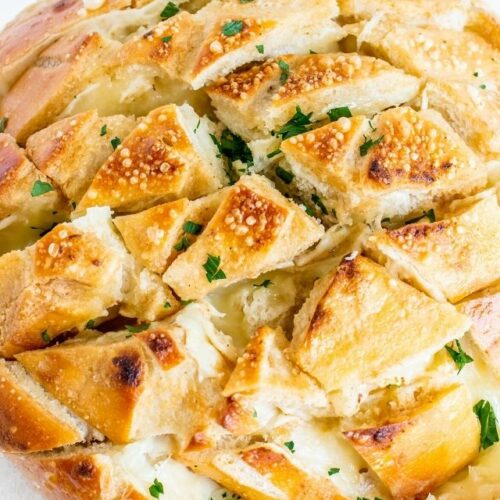 Cheesy Garlic Stuffed Bread - WEBSTORY COVER