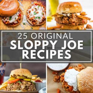 A collection of sloppy joe recipes