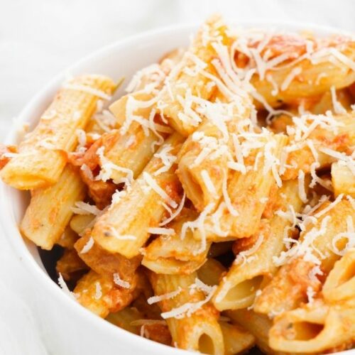 Penne with Vodka Cream Sauce - WEBSTORY COVER