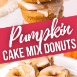 Pumpkin Cake Mix Donuts