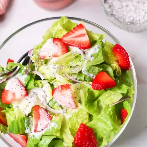 strawberry salad with poppyseed dressing
