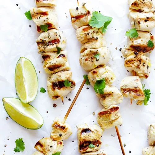 Five Tequila Lime Chicken Kabobs