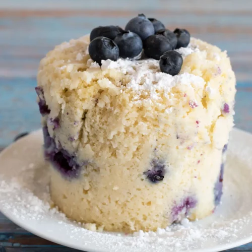 gluten free blueberry muffin mug