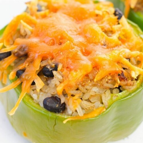 Black Bean Taco Stuffed Peppers - WEBSTORY COVER