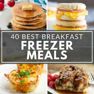 collection of best breakfast freezer meals