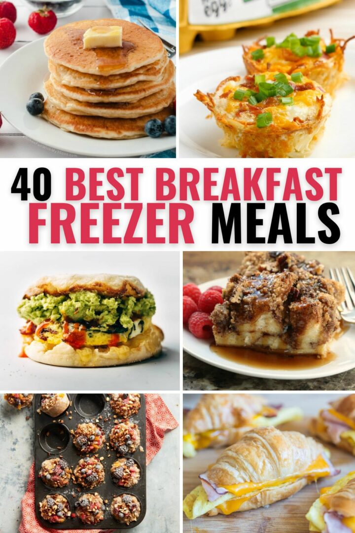 A collection of delicious breakfast freezer meals